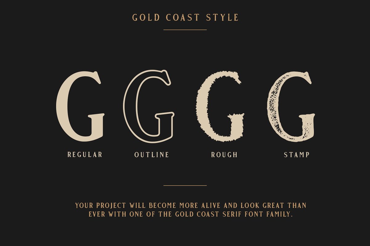 Przykładowa czcionka Gold Coast #2